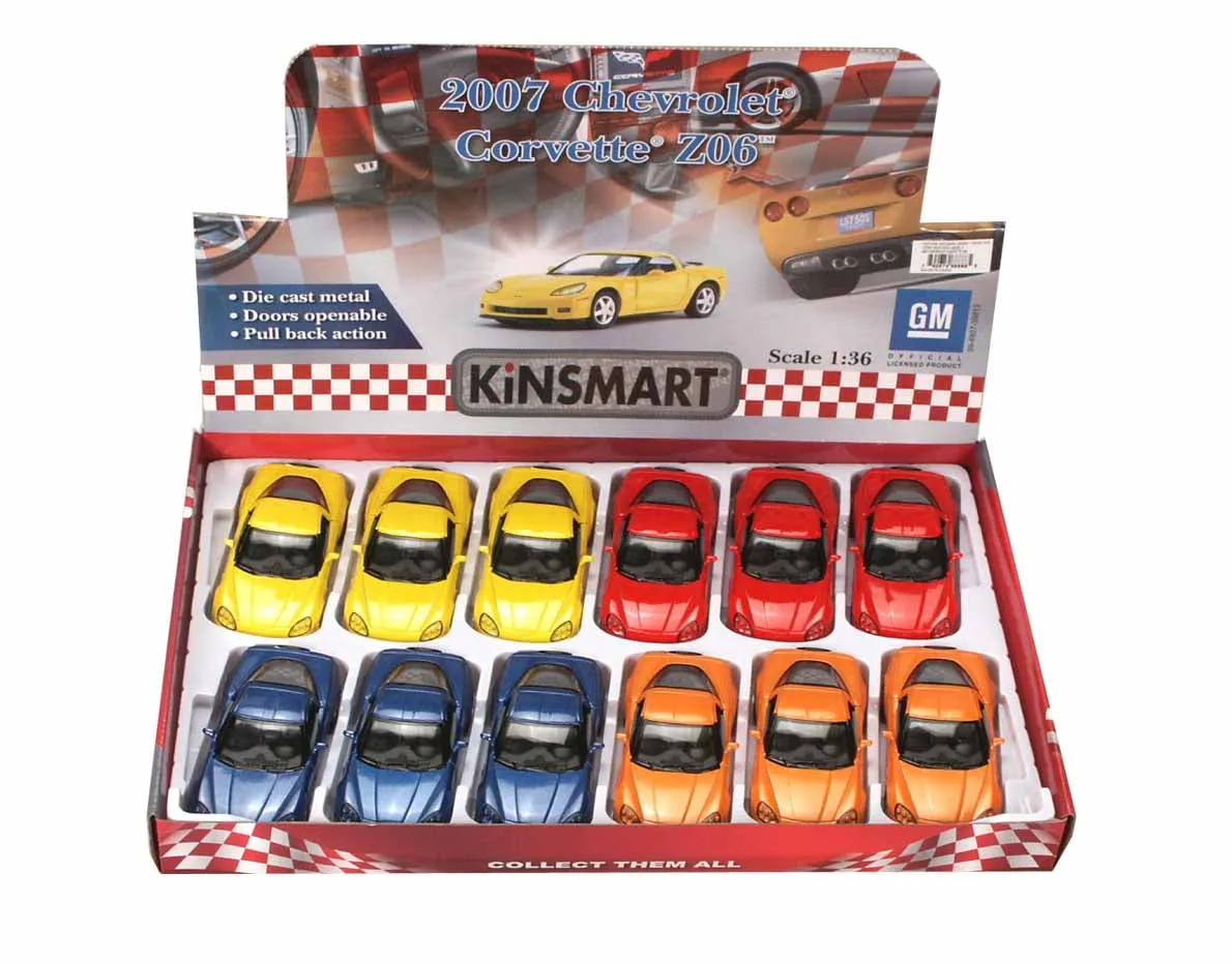 49855 corvette z06 diecast car detail