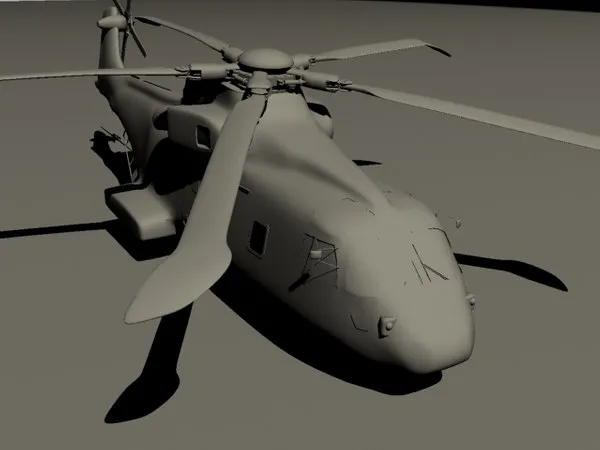 49869 merlin helicopter model 3