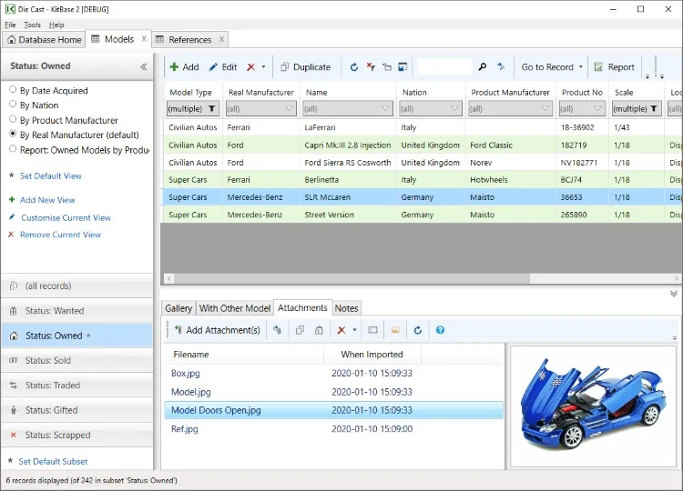 49995 diecast image management